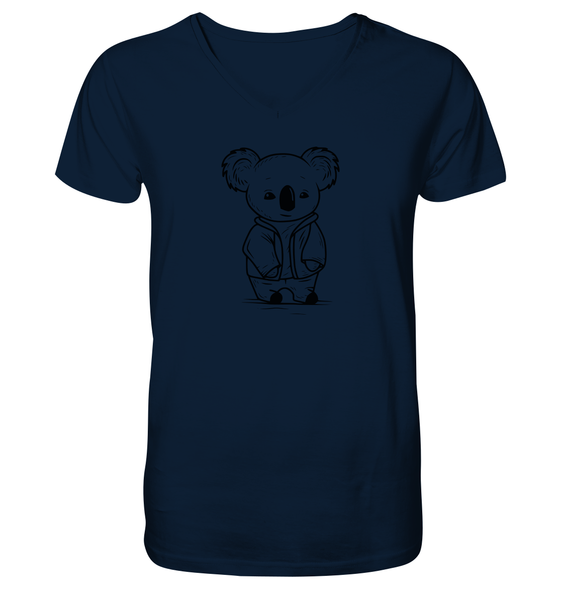 Koala Dad - Mens Organic V-Neck Shirt