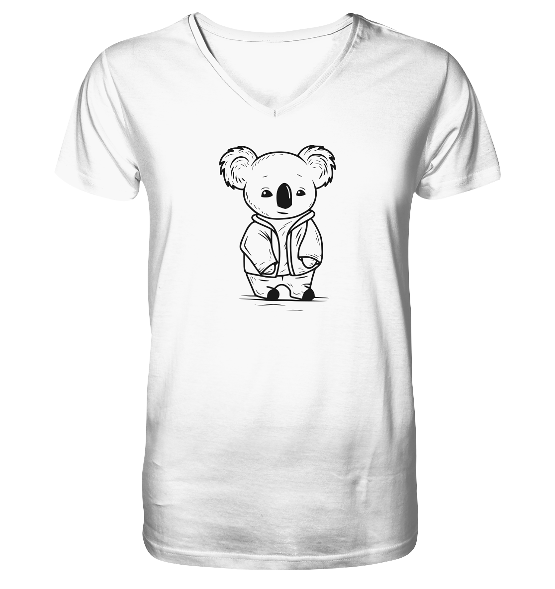 Koala Dad - Mens Organic V-Neck Shirt