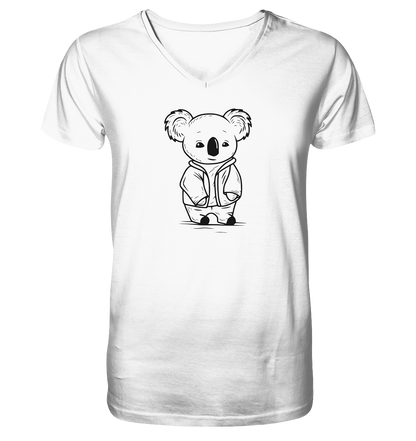 Koala Dad - Mens Organic V-Neck Shirt