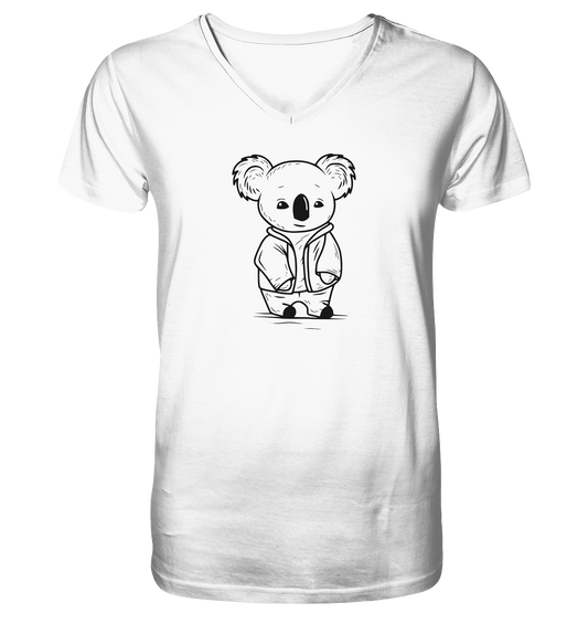 Koala Dad - Mens Organic V-Neck Shirt